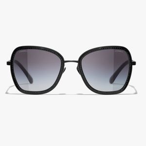 🖤Chanel square sunglasses black metal frame🖤